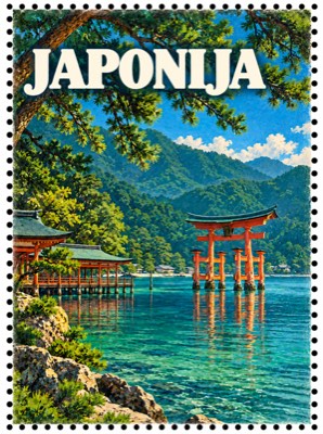 Japonija: pašto ženklas