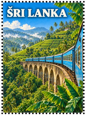 Šri Lanka: pašto ženklas