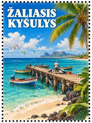 Žaliasis Kyšulys: pašto ženklas
